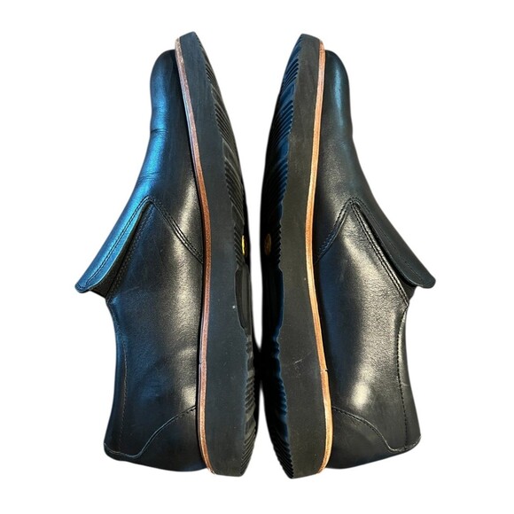 Samuel HUBBARD Men\'s Black Leather Frequent Traveler Loafers Slip-ons Size 9